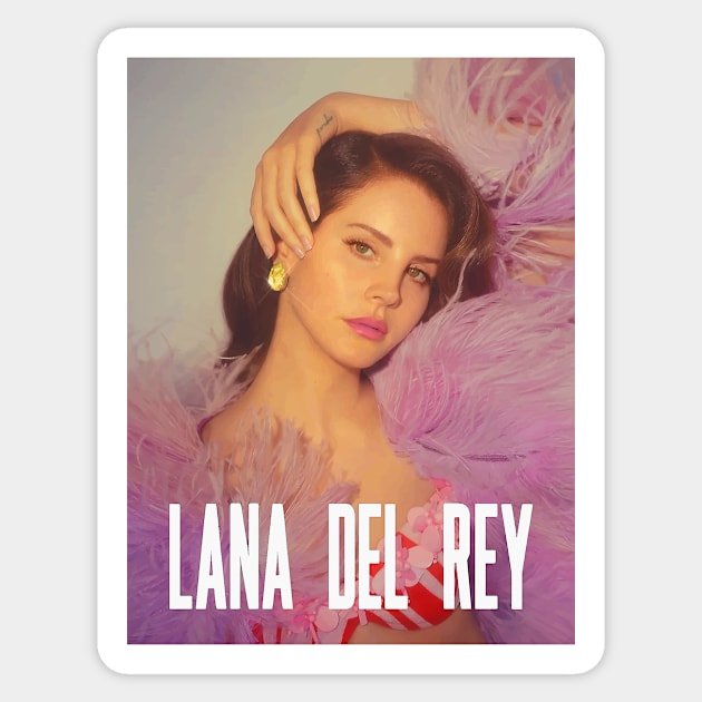 Beautiful Del Rey Sticker by Thinkerman